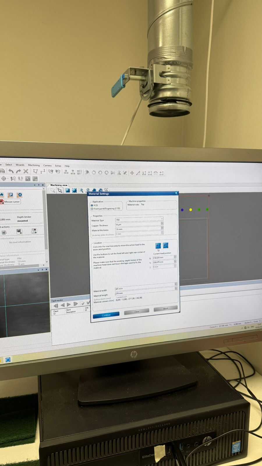 Adjusting parameters