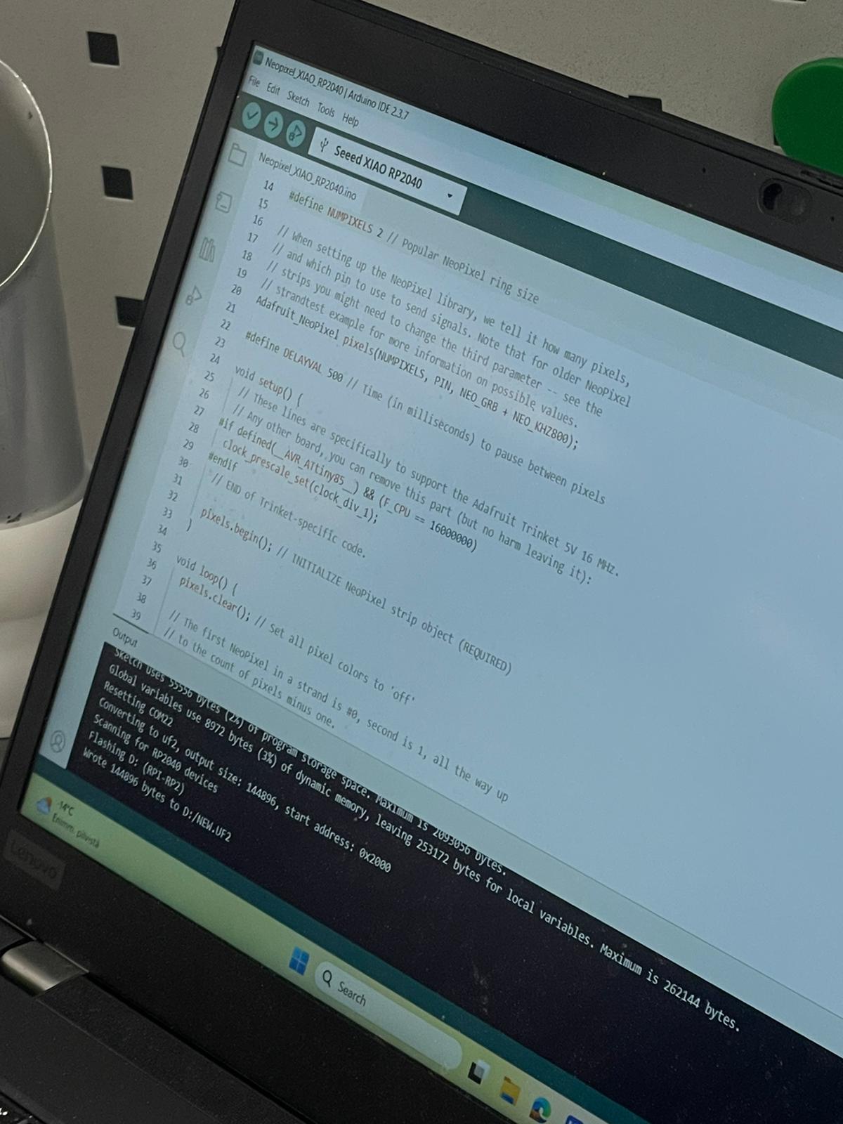 Coding for microcontroler