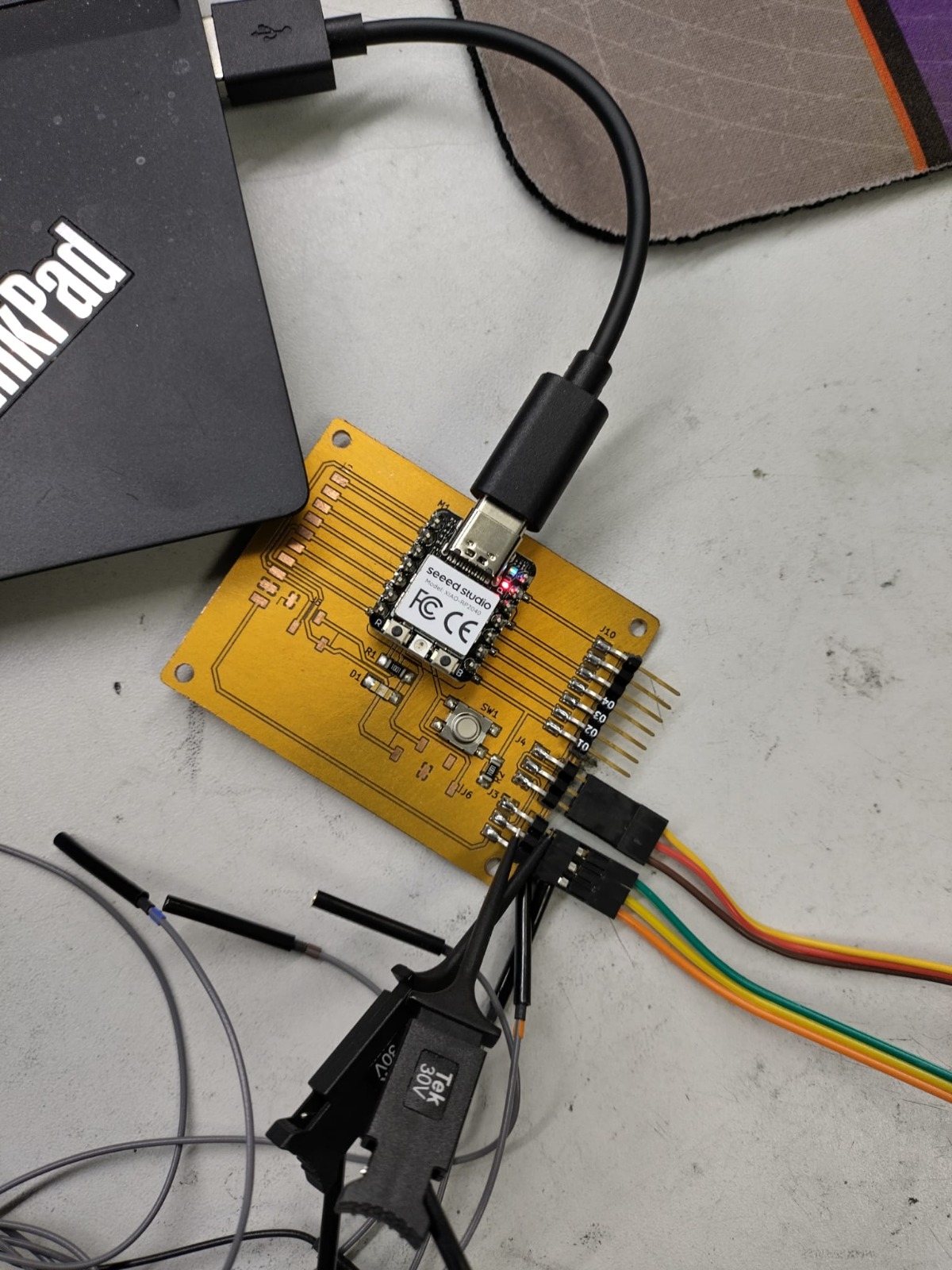 Wire connection for testing neopixel