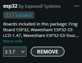esp32 board library