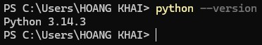 Check python version